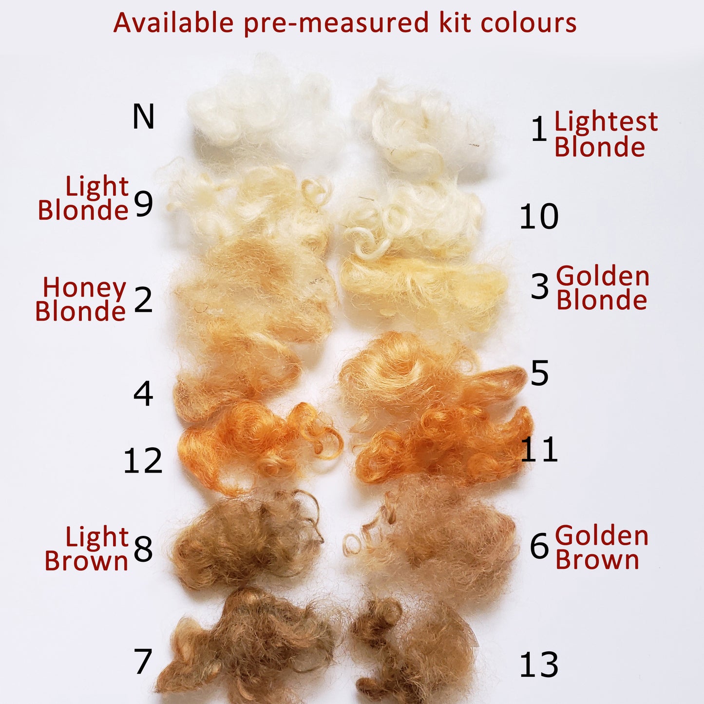 Ligh Bown Hair Kits