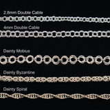 Double Dainty Cable Chain