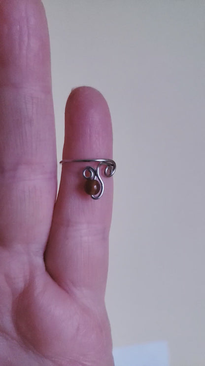 Adjustable Tulip Bead Ring