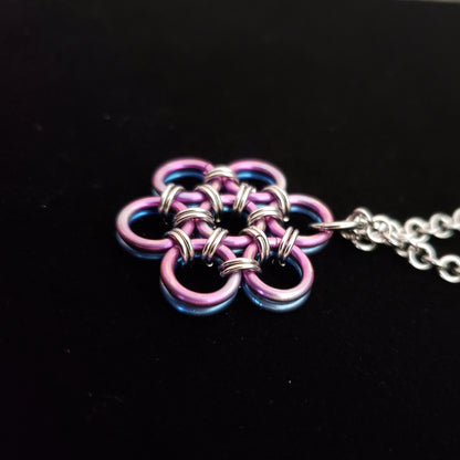 Helm Weave Flower Pendant