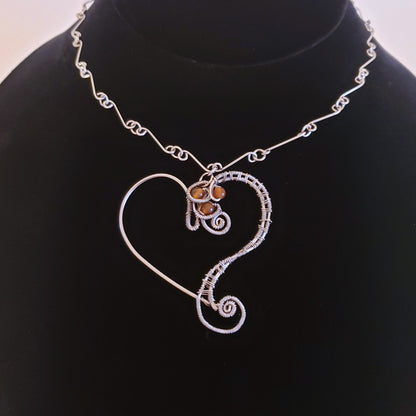 Wirewrapped Heart Pendant