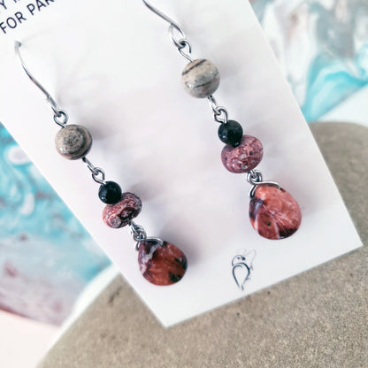 Teadrop Stone Earrings