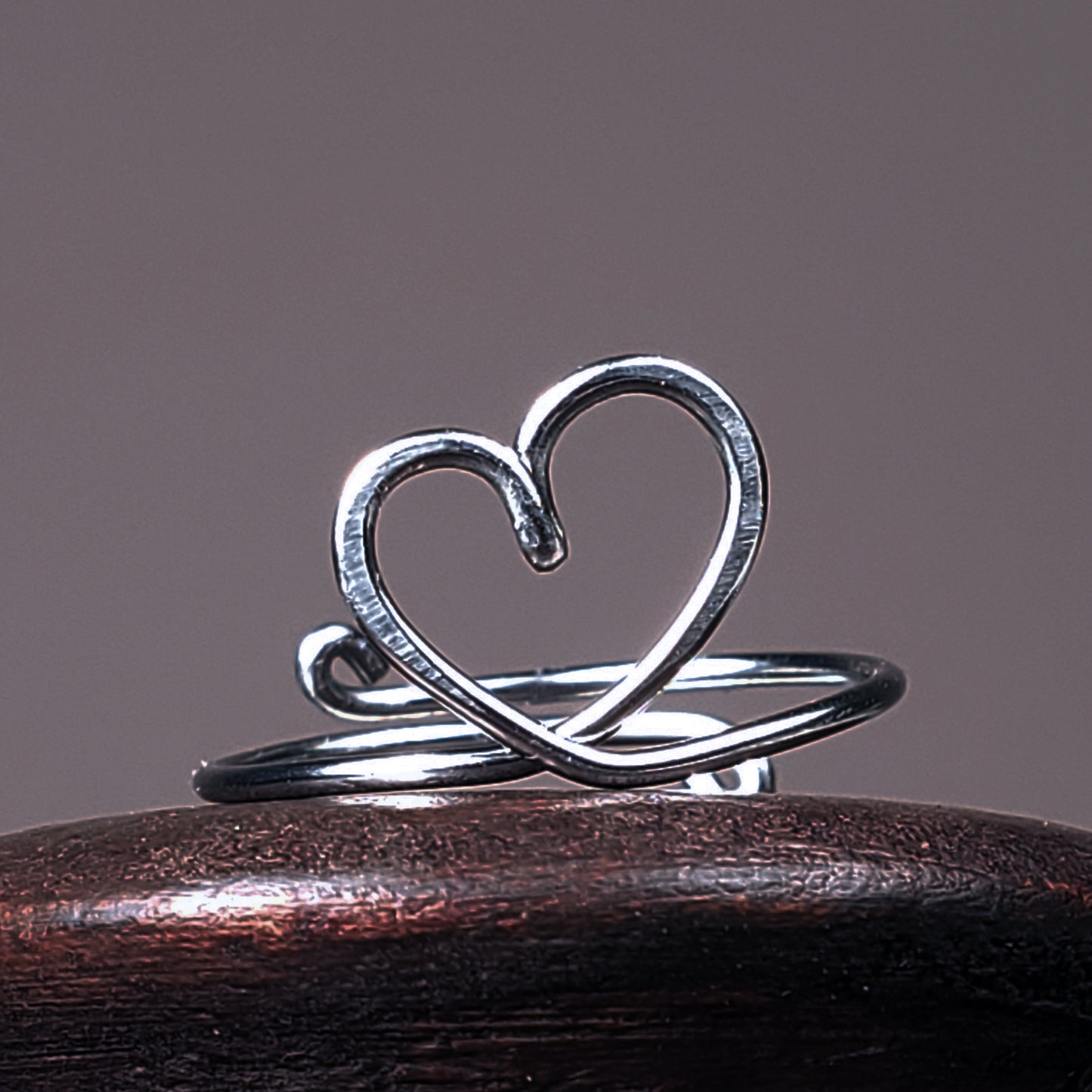 Adjustable Heart Ring