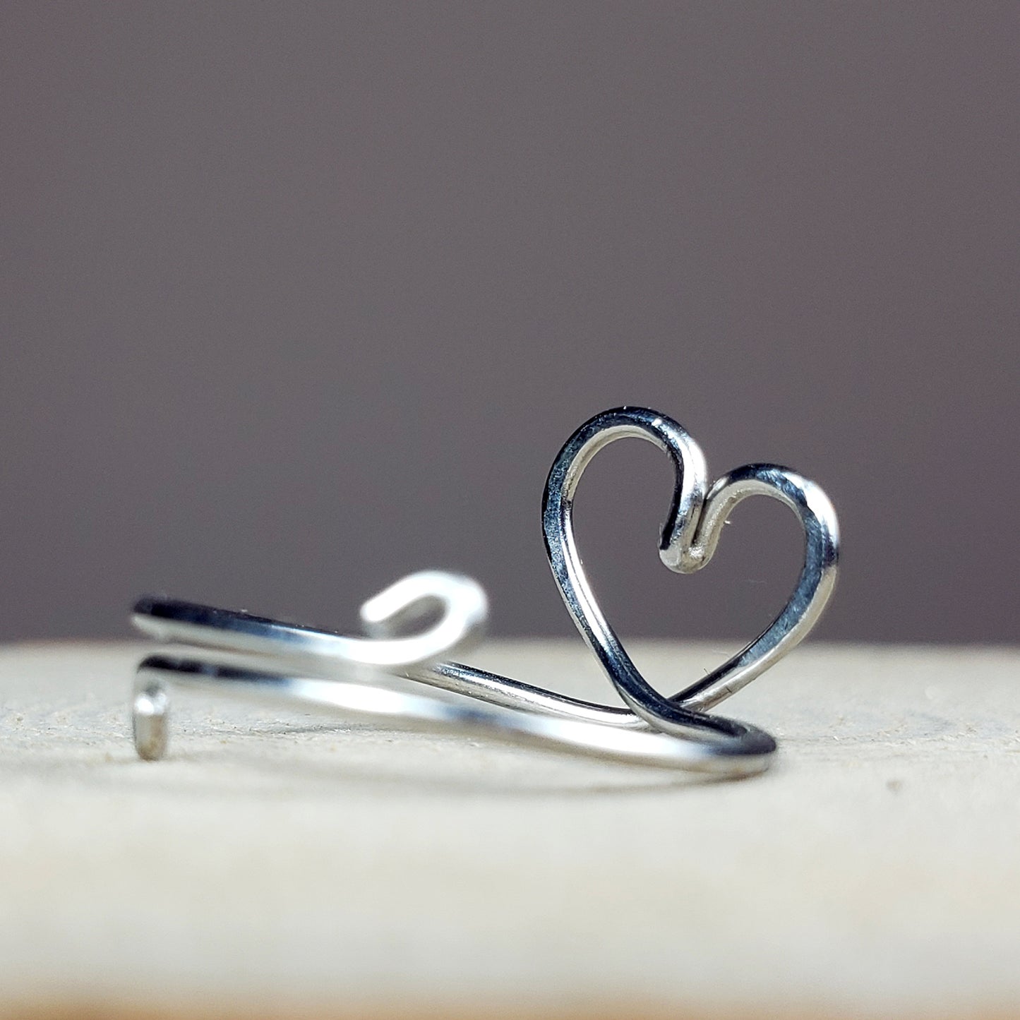 Adjustable Heart Ring