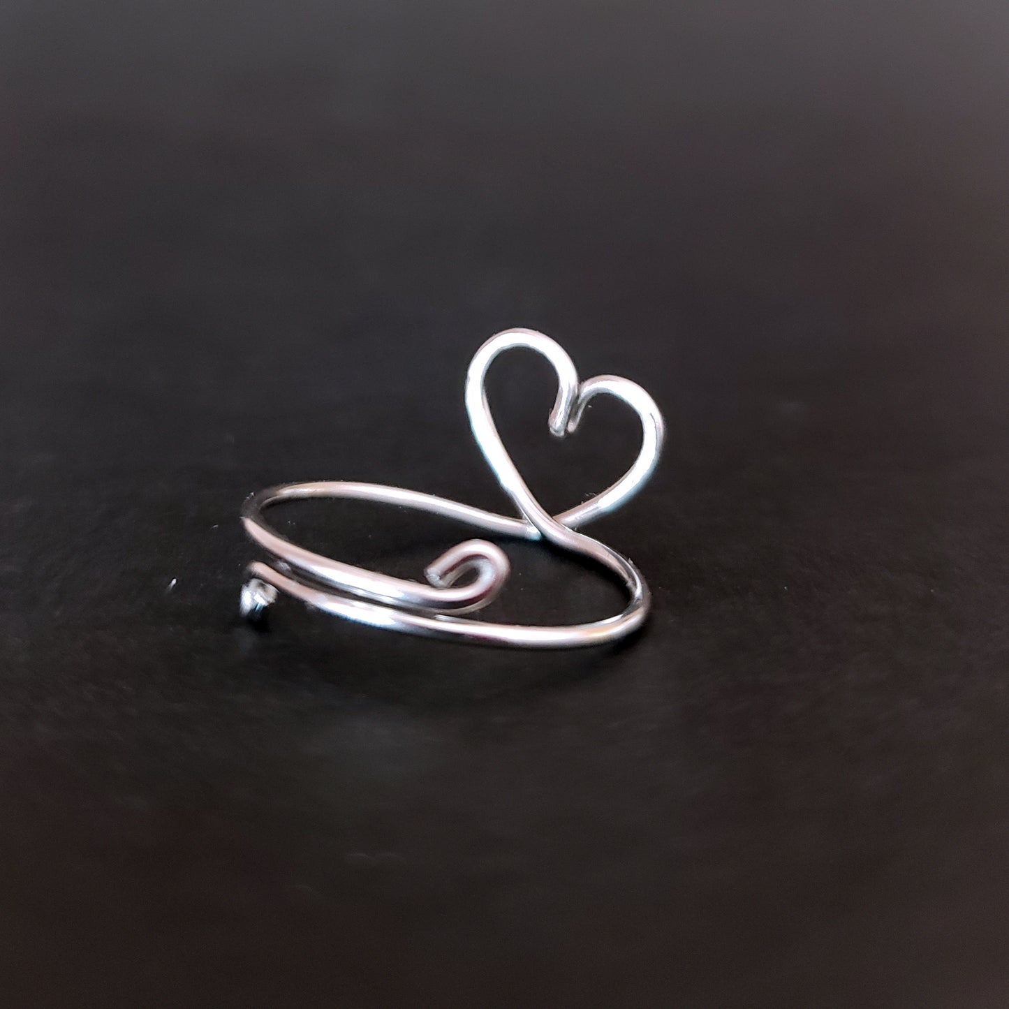 Adjustable Heart Ring