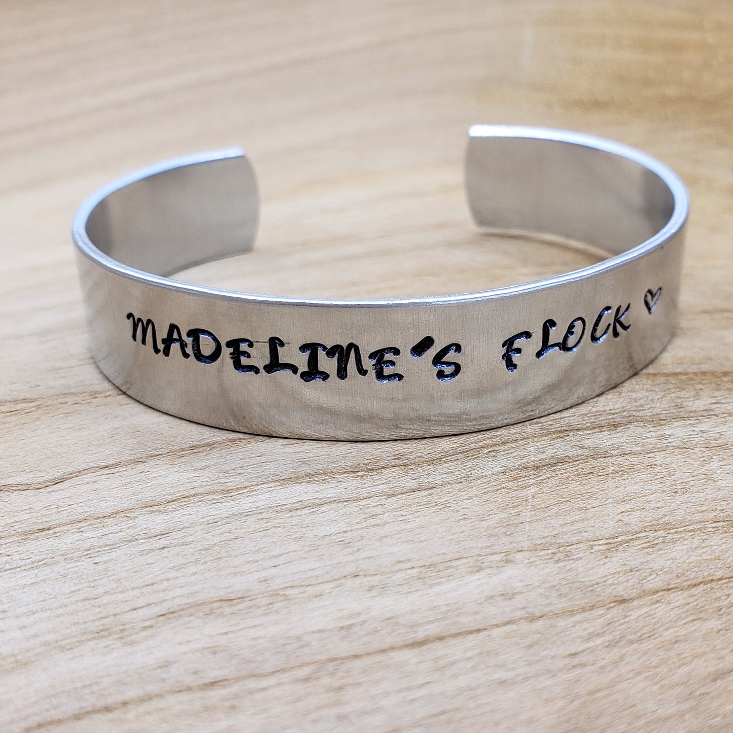 Hand Stamped 1/2" Cuff