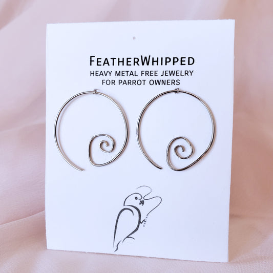 Spiral Hoop Earrings