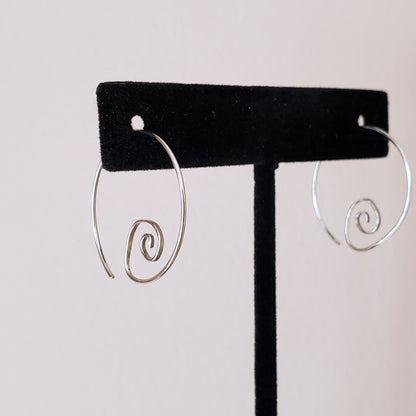 Spiral Hoop Earrings