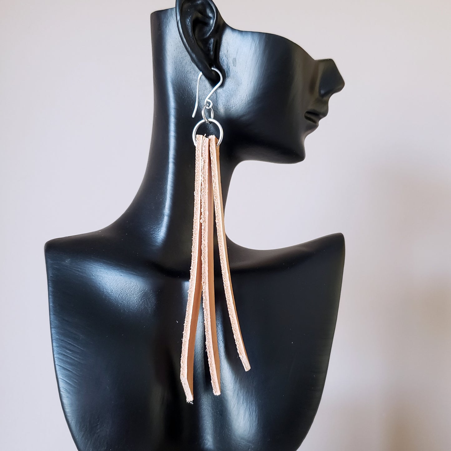 Leather Tassel Earrings