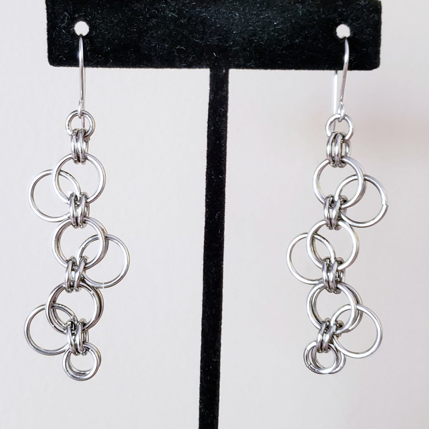 Forget Me Knot Chainmaille Earrings