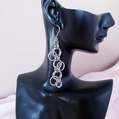 Forget Me Knot Chainmaille Earrings