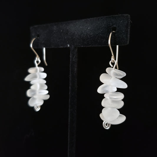 Long Quartz Dangle Earrings