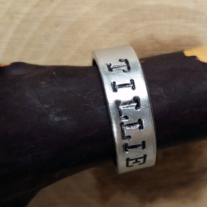 Custom Stamped 1/4" Ring