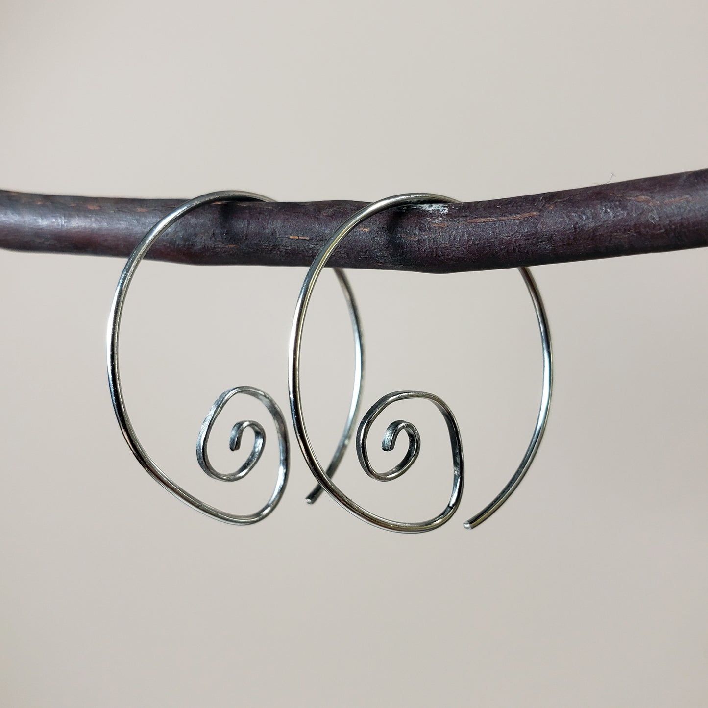 Spiral Hoop Earrings