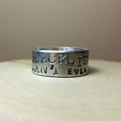 Custom Stamped 3/8" Ring