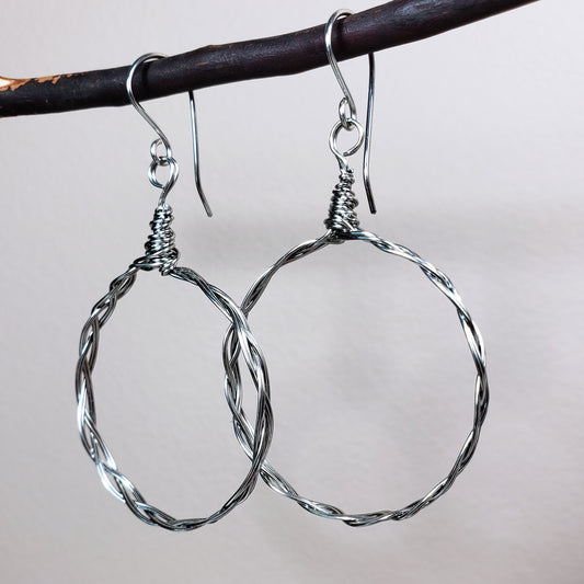 Braided Hoop Earrings